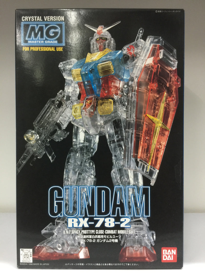 MG 1/100 Gundam RX-78-2 U.N.T. Spacy Prototype Close-Combat Mobile Suit Crystal Clear Version