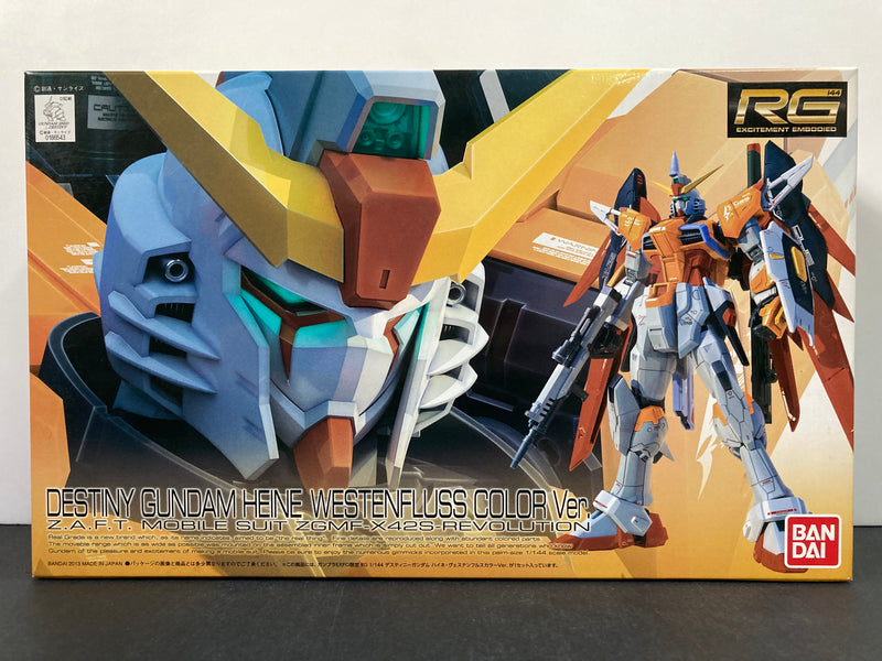 RG 1/144 Destiny Gundam (Heine Westenfluss Color Version) Z.A.F.T. Mobile Suit ZGMF-X42S-Revolution