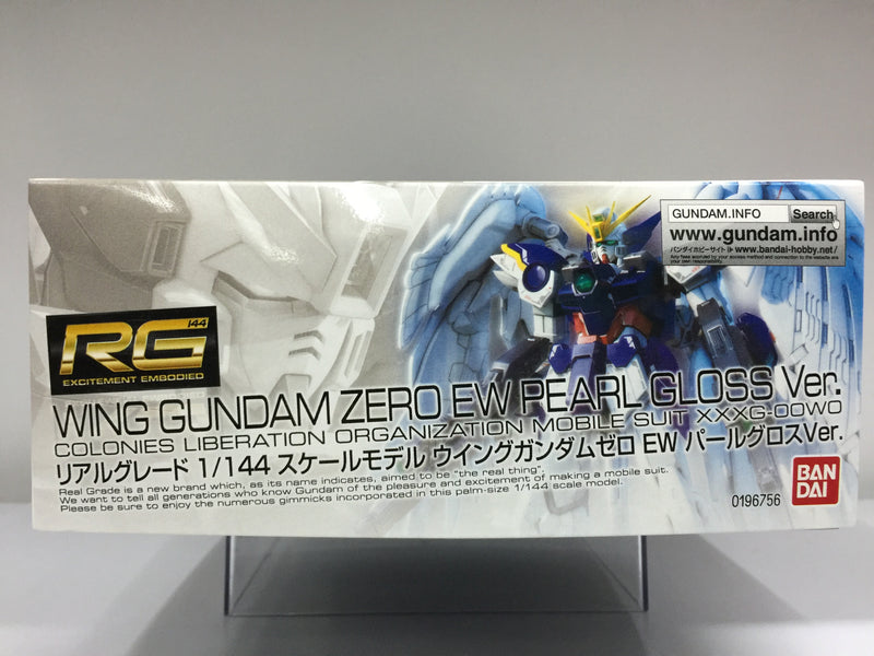 RG 1/144 Wing Gundam Zero EW Pearl Gloss Version Colonies Liberation Organization Mobile Suit XXXG-00W0