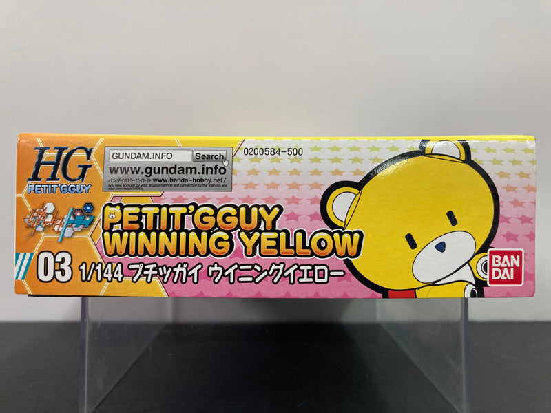 HGPG 1/144 No. 03 Petit'gguy Winning Yellow