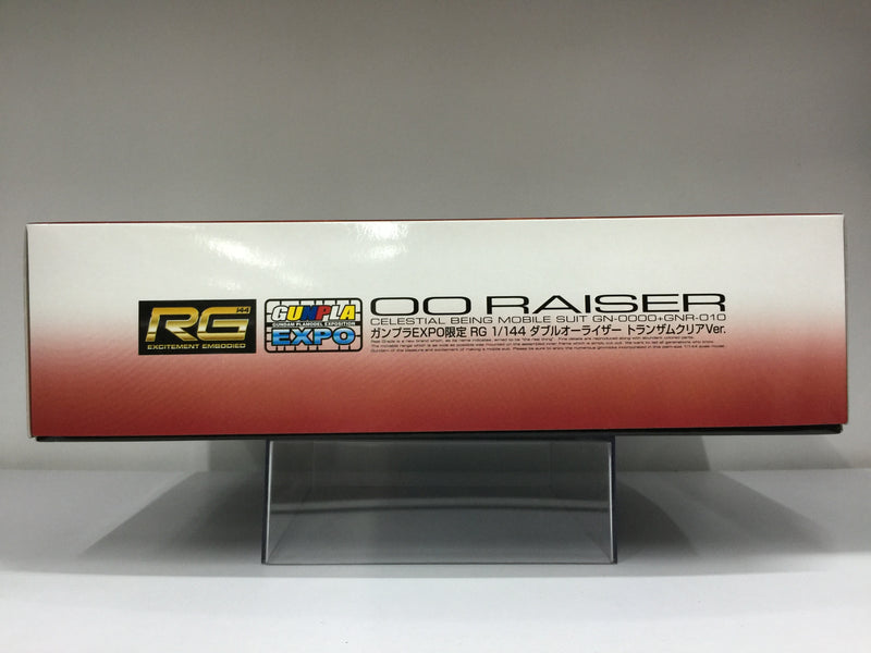 RG 1/144 00 Raiser Trans-Am Clear Color Version Celestial Being Mobile Suit GN-0000 + GNR-010