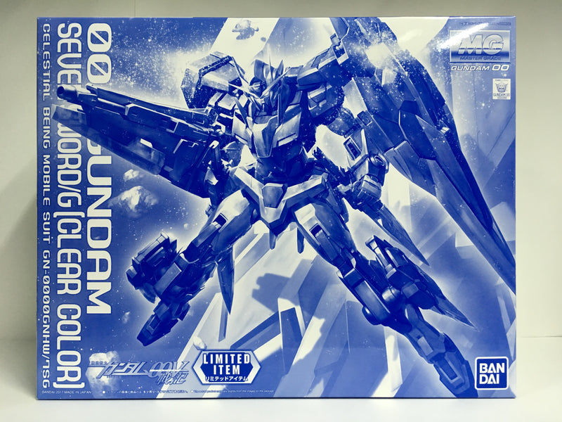 MG 1/100 00 Gundam Seven Sword/G Clear Color Version Celestial Being Mobile Suit GN-0000GNHW/7SG