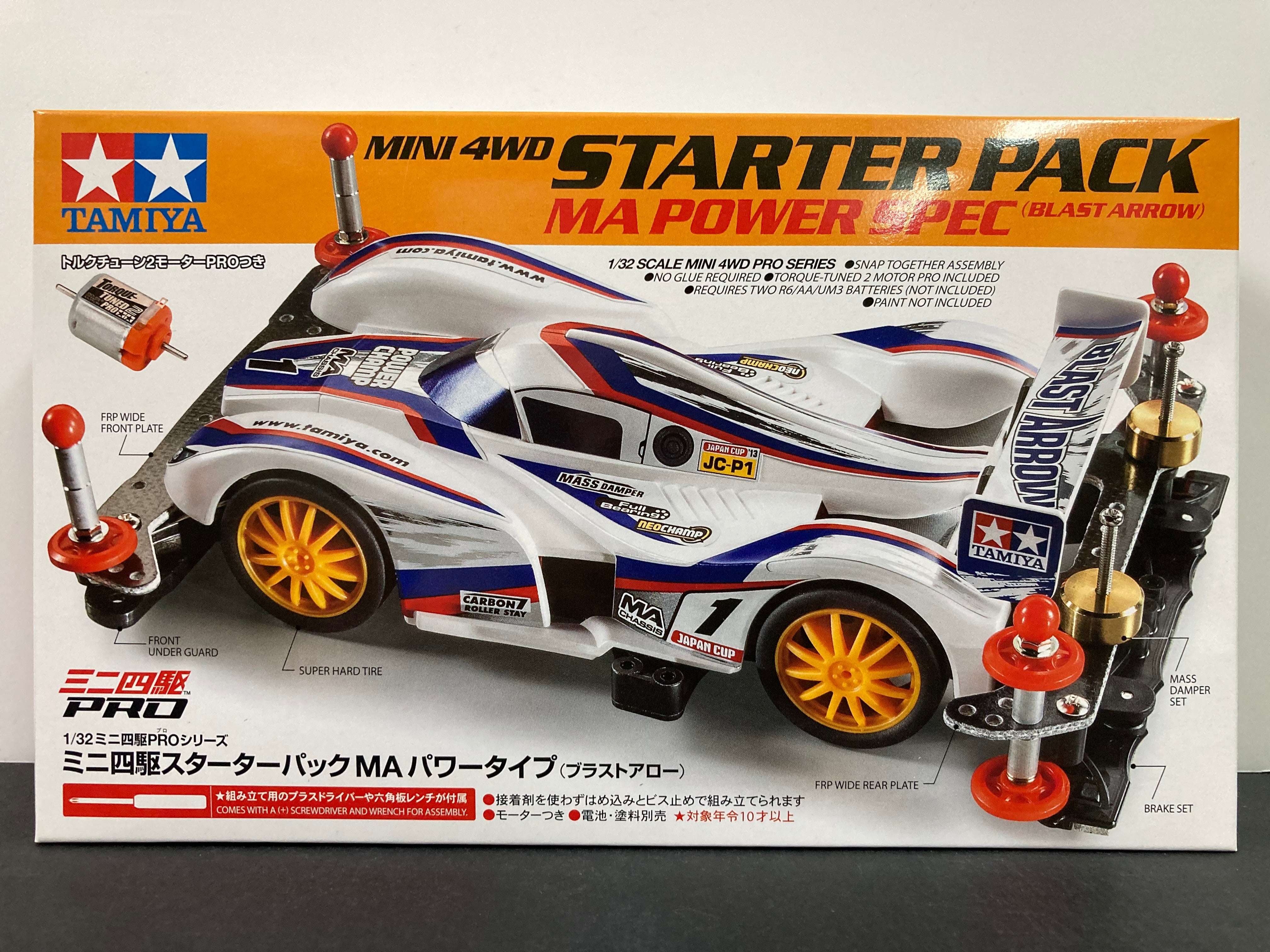 18647] Mini 4WD Starter Pack MA Power Spec (MA Chassis - Blast Arrow)