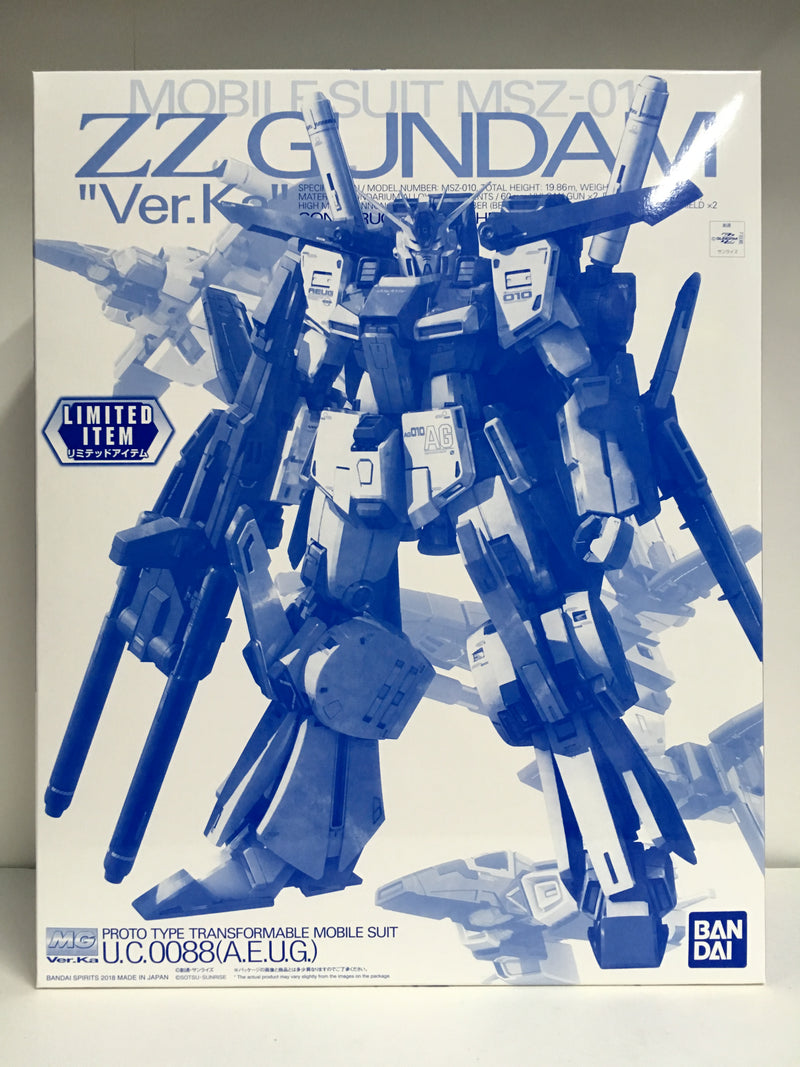 MG 1/100 MSZ-006 Zeta Gundam A.E.U.G. Attack Use Prototype Variable Form Mobile Suit Version Ka Clear Color Version