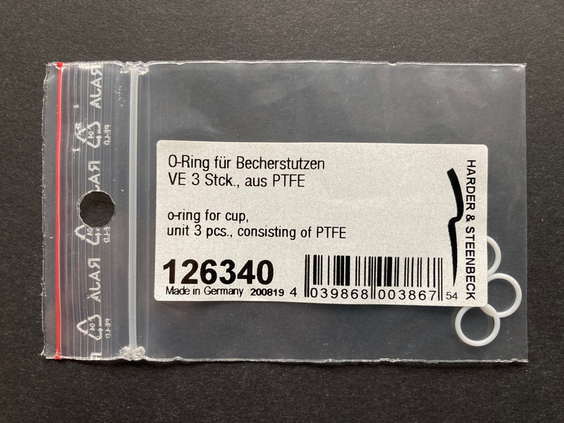 Harder & Steenbeck O-Ring for Cup consisting of PTFE, Unit 3 pcs. 126340