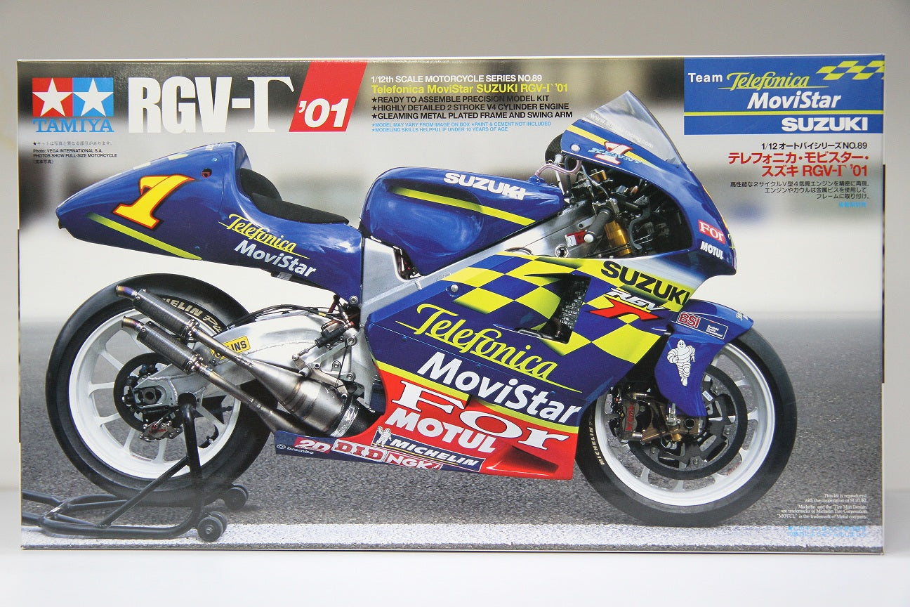 Modèle Réduit Suzuki RGV Gamma K. Roberts Telefonica MoviStar 2001 - Minichamps 1:12