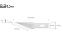 Spare Precision Art Blade KB4-S/5