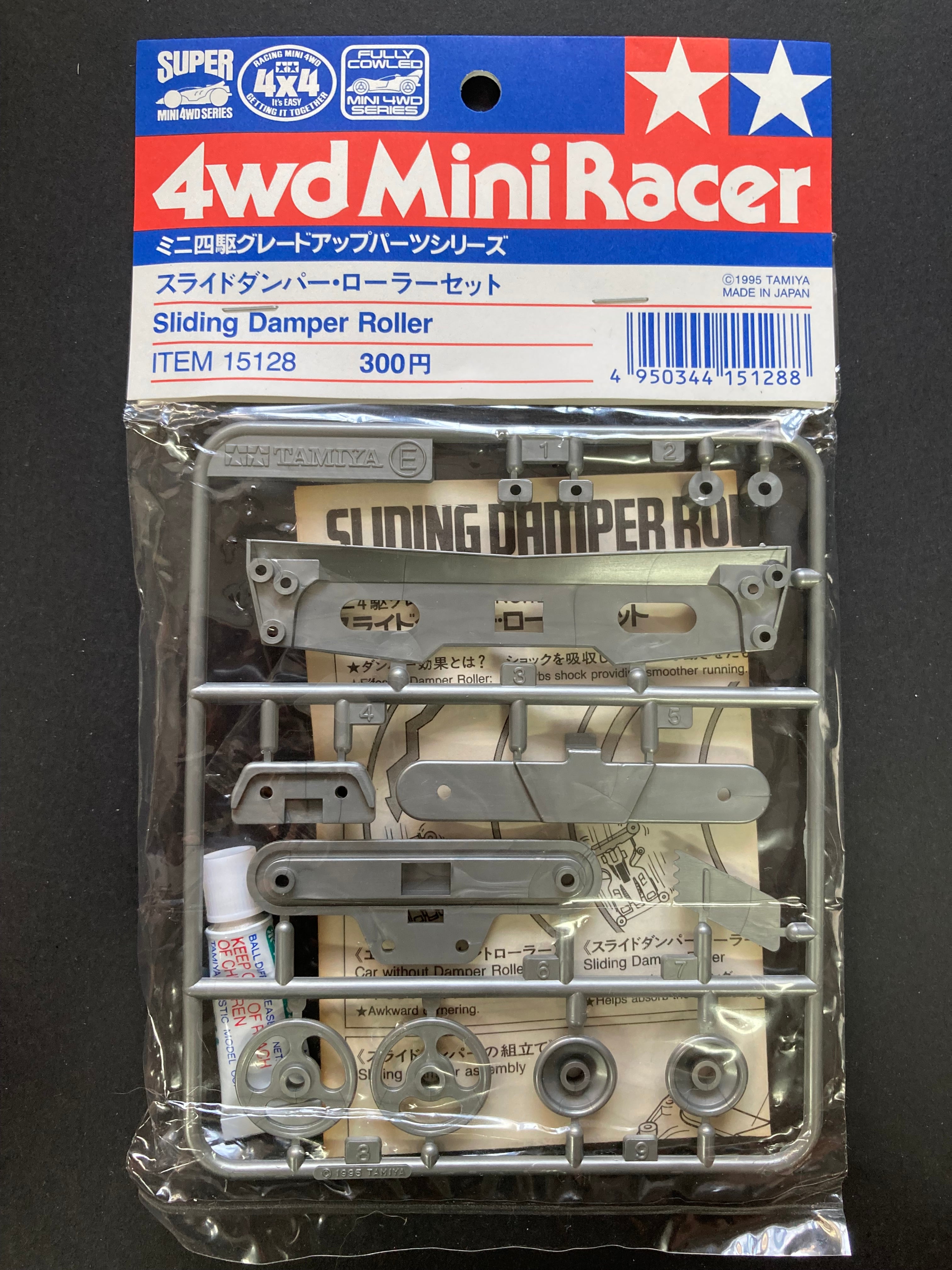 Tamiya Mini 4WD Rullo Ammortizzatore Scorrevole Modellismo - 15128