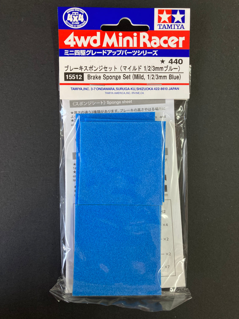[15512] Brake Sponge Set (Mild, 1/2/3 mm Blue)
