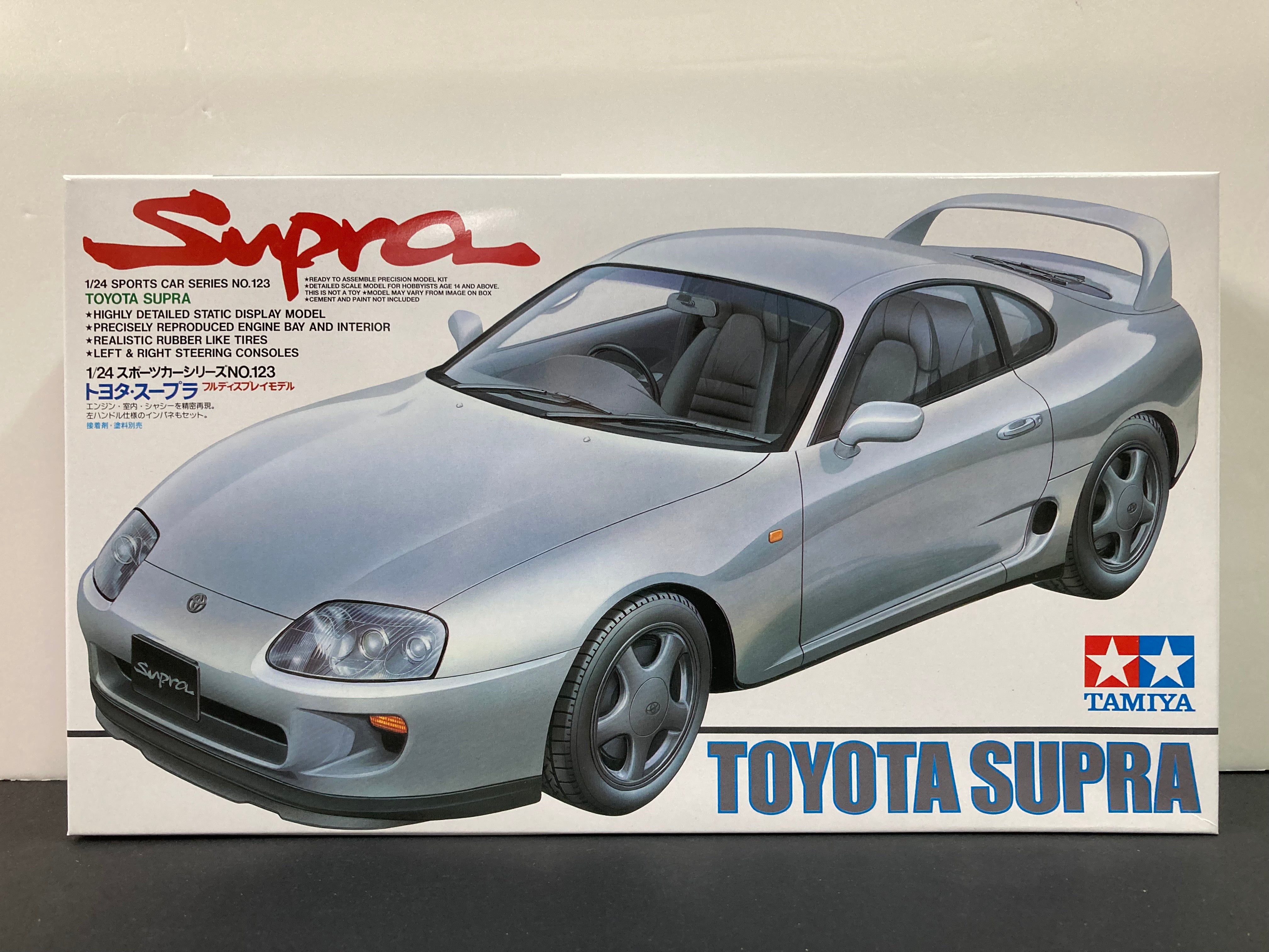 Tamiya 24123 1/24 Scale Sports Car Series Toyota Supra Model Kit (300024123)