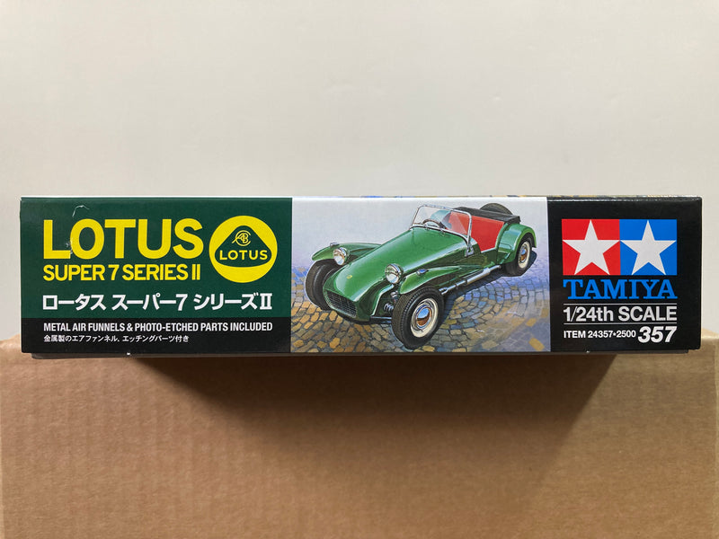 Tamiya No. 357 Lotus Super 7 Series II with Metal Air Funnels & Photo-Etched parts included