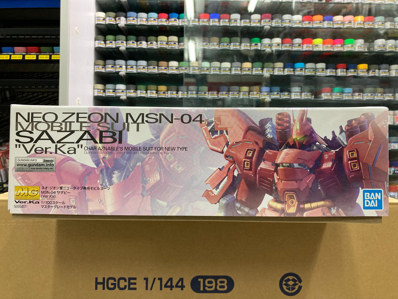 MG 1/100 Neo Zeon MSN-04 Mobile Suit Sazabi Char Aznable's Mobile Suit for Newtype Version Ka