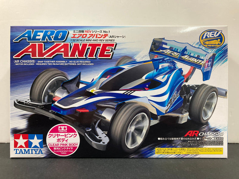 [95058] Aero Avante ~ Clear Pink Body Version with Fluorescent Pink Tires (AR Chassis)