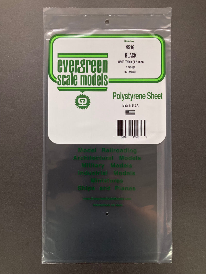 15 cm x 30 cm Black Polystyrene Sheets (UV Resistant) 聚苯乙烯黑色改造板 (抗紫外線)