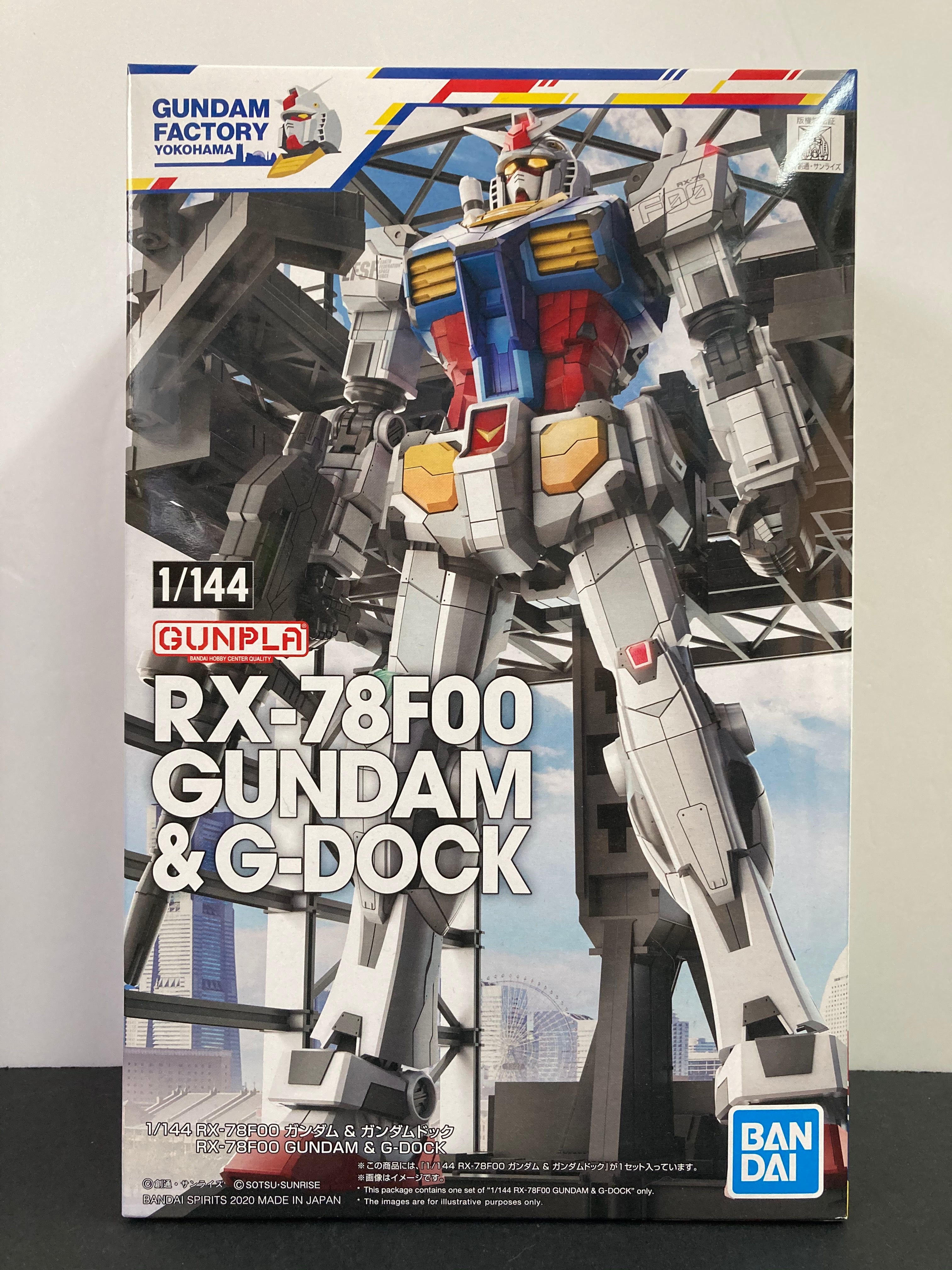 GUNDAM FACTORY YOKOHAMA RX-78F00　組立済 Gundam Factory Yokohama 1/144 RX-78F00 Gundam & G-Dock