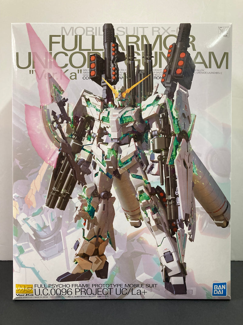 MG 1/100 Mobile Suit RX-0 Full Armor Unicorn Gundam Full Psycho Frame Prototype Mobile Suit Version Ka