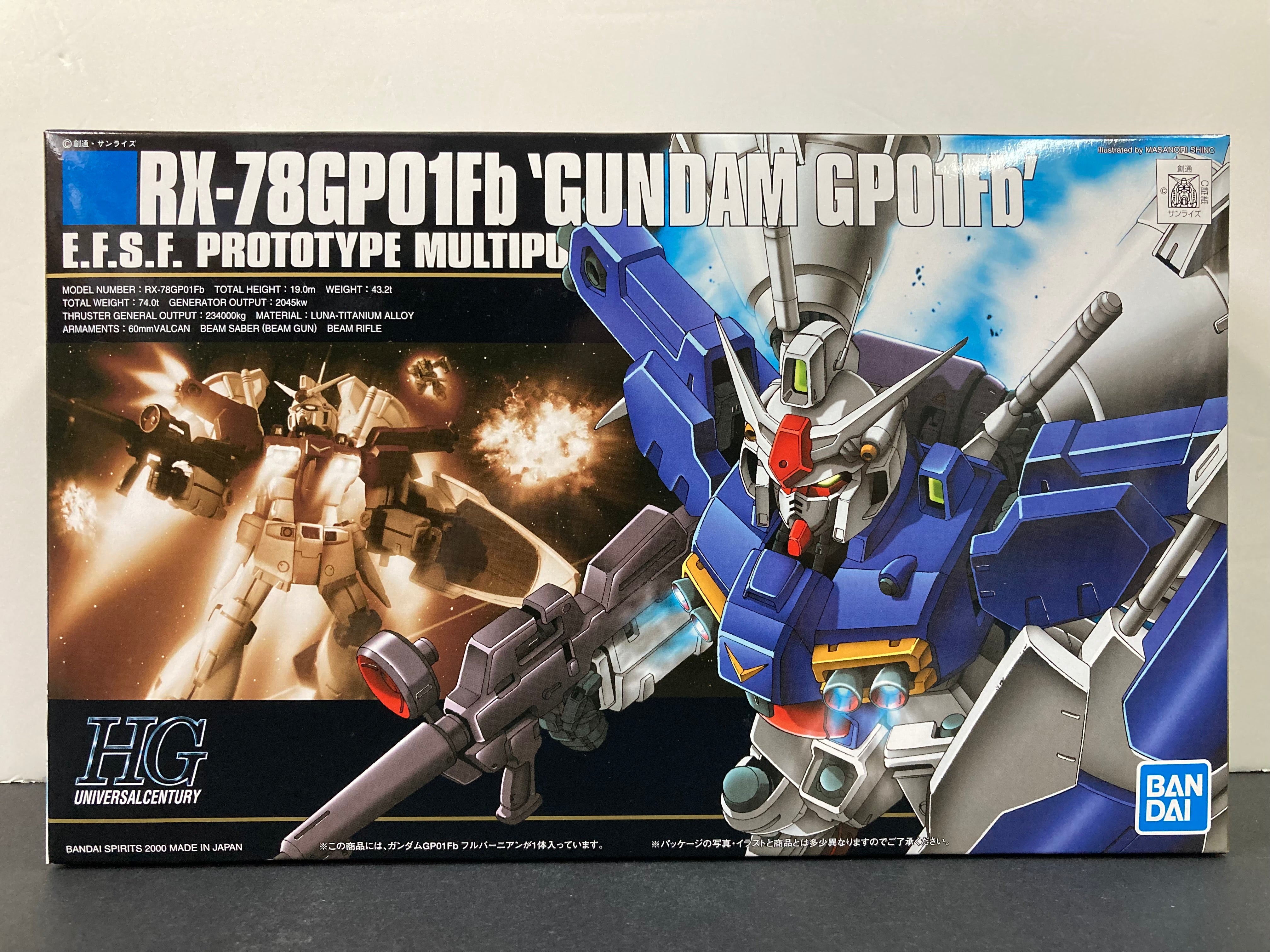 HGUC 1/144 No. 018 RX-78GP01Fb Gundam GP01Fb E.F.S.F. Prototype  Multipurpose Mobile Suit