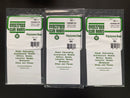 0.75 mm Opaque White Thick Polystyrene Passenger Car Siding Sheets 15 cm x 30 cm