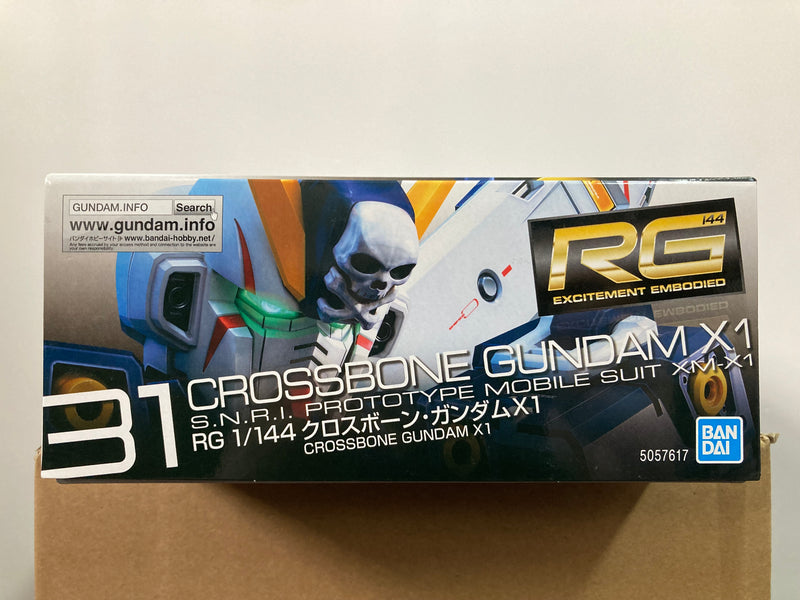 RG 1/144 No. 31 Crossbone Gundam X1 S.N.R.I. Prototype Mobile Suit XM-X1