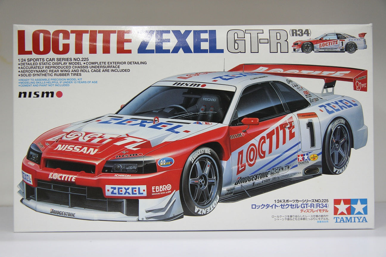 Tamiya No. 225 JGTC Loctite Zexel Nissan Skyline GT-R R34 BNR34