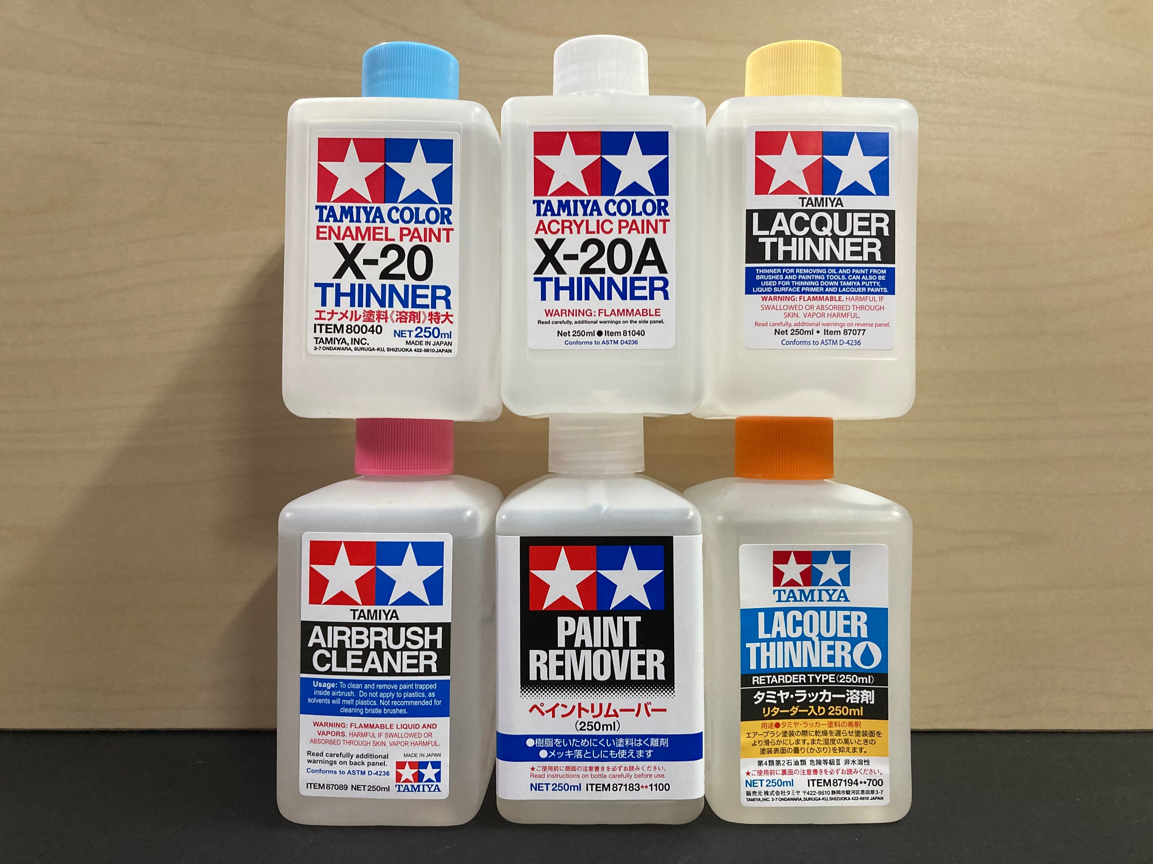 Tamiya 81040 Acrylic Paint Thinner X-20a 250ml Bottle for sale