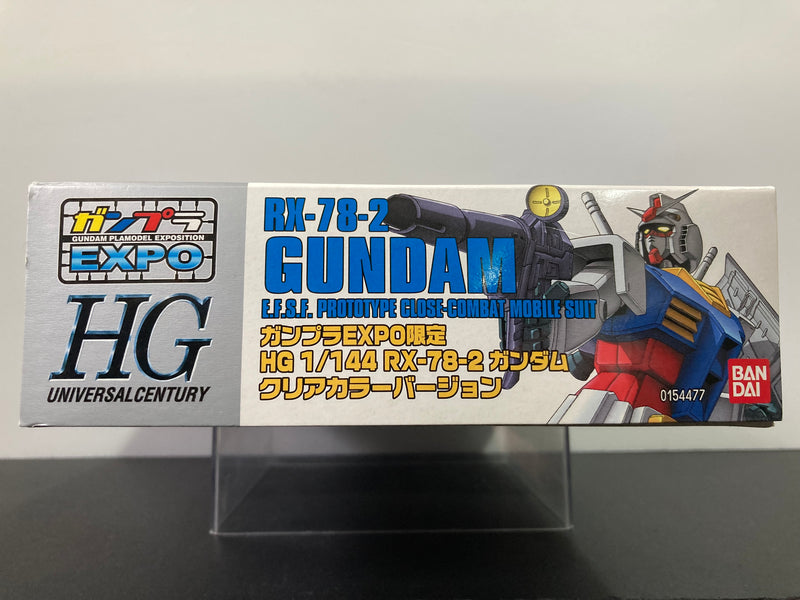 HGUC 1/144 RX-78-2 Gundam E.F.S.F. Prototype Close-Combat Mobile Suit Clear Color Version - 2008 Gunpla Expo in Nagoya Special Version