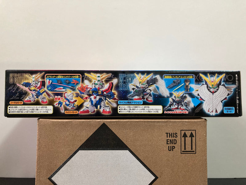 SD BB Senshi GF13-017NJII G Gundam & XXXG-00W0 Wing Gundam Zero Custom EW