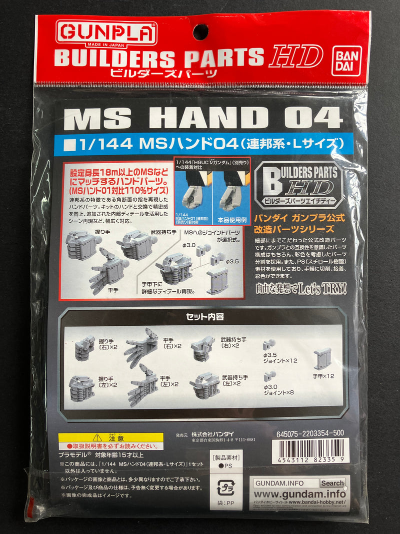 BPHD 1/144 No. 23 MS Hand 04 (Federation·Large Size) [Builders Parts HD: BPHD-23]