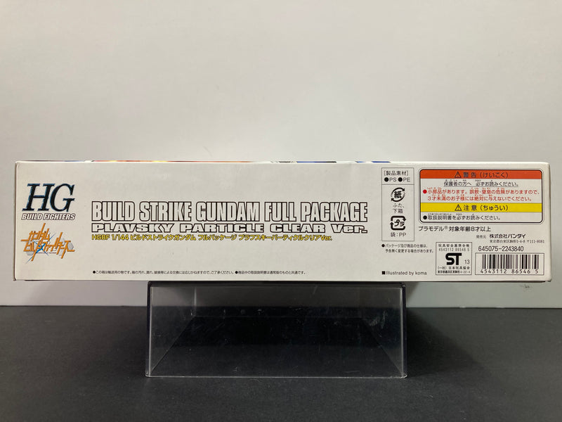 HGBF 1/144 GAT-X105B/FP Build Strike Gundam Full Package Plavsky Particle Clear Color Version Build Fighter Sei Iori Custom Made Mobile Suit 2013 Gunpla Expo World Tour Japan Special Color Version