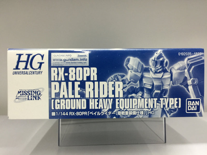 HGUC 1/144 RX-80PR Pale Rider Ground Heavy Equipment Type Version E.F.S.F. Prototype Mobile Suit