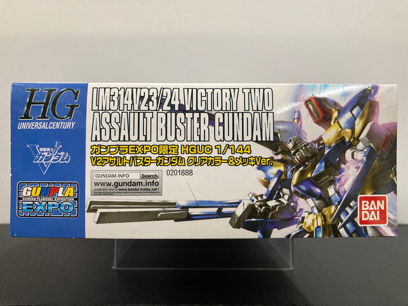 HGUC 1/144 LM314V23/24 Victory Two Assault Buster Gundam Clear Color & Plated Version - 2015 Gunpla Expo Japan Tour Special Version