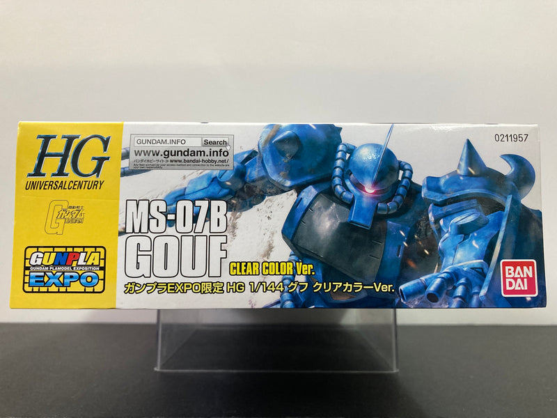 HGUC 1/144 MS-07B Gouf Clear Color Version  Principality of Zeon Mass-Produced Land Battle Mobile Suit - 2016 Gunpla Expo Japan Tour Special Version