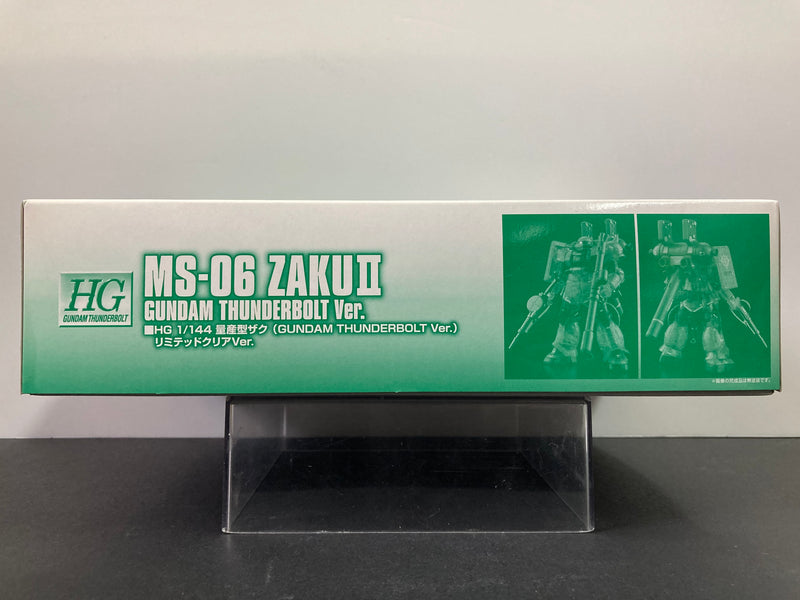 HGGT 1/144 MS-06 Zaku II Gundam Thunderbolt Version Clear Color Limited Version - 2016 Gundam Product Art Mobile Suit Gundam The Origin Exhibition Special Version