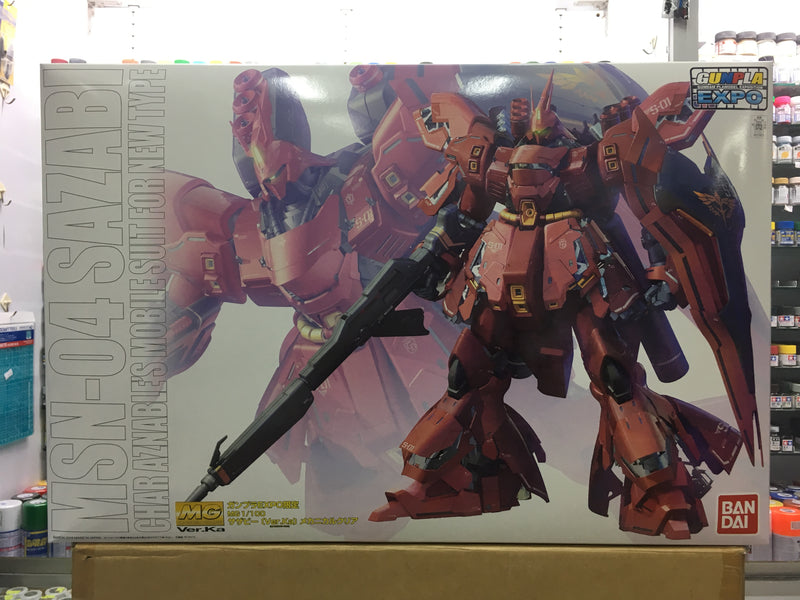 MG 1/100 Neo Zeon MSN-04 Mobile Suit Sazabi Char Aznable's Mobile Suit for Newtype Version Ka Mechanical Clear Color Version