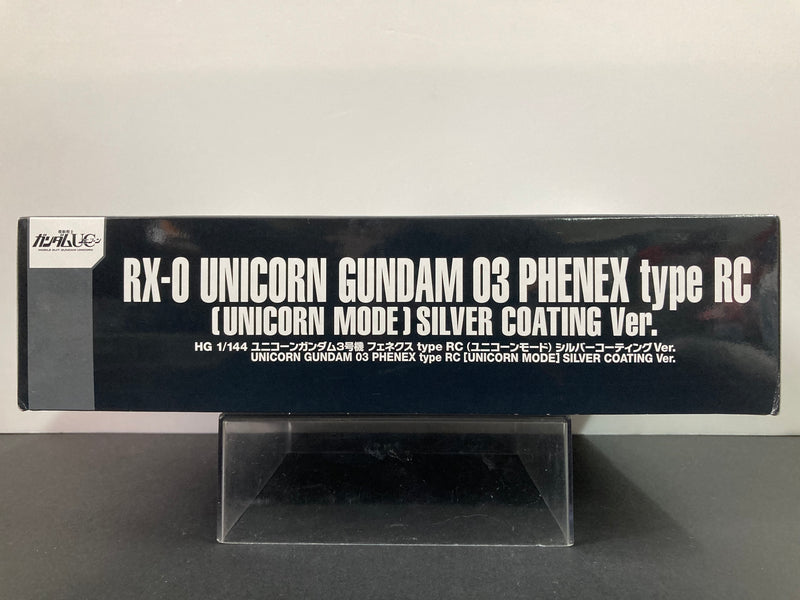 HGUC 1/144 RX-0 Unicorn Gundam 03 Phenex Type RC (Unicorn Mode) Full Psycho-Frame Prototype Mobile Suit Silver Coating Version