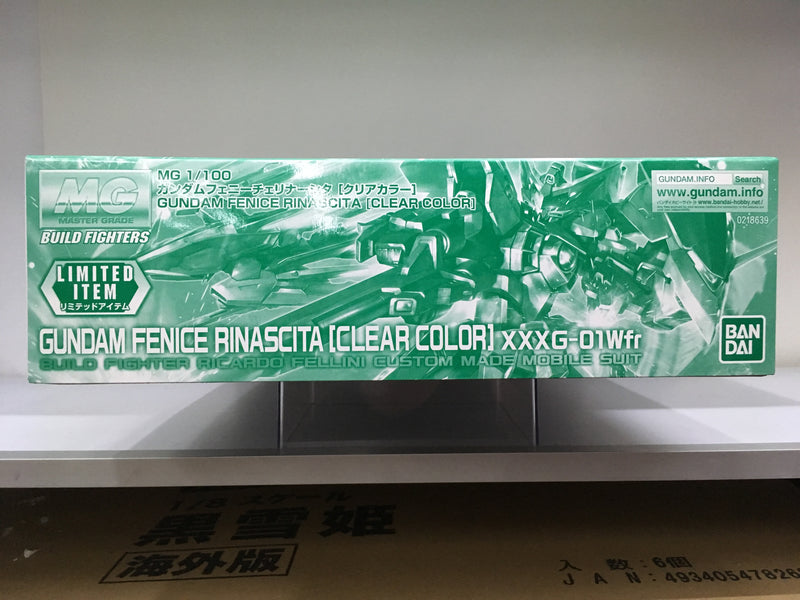 MG 1/100 Gundam Fenice Rinascita Clear Color Version XXXG-01Wfr Build Fighter Ricardo Fellini Custom Made Mobile Suit