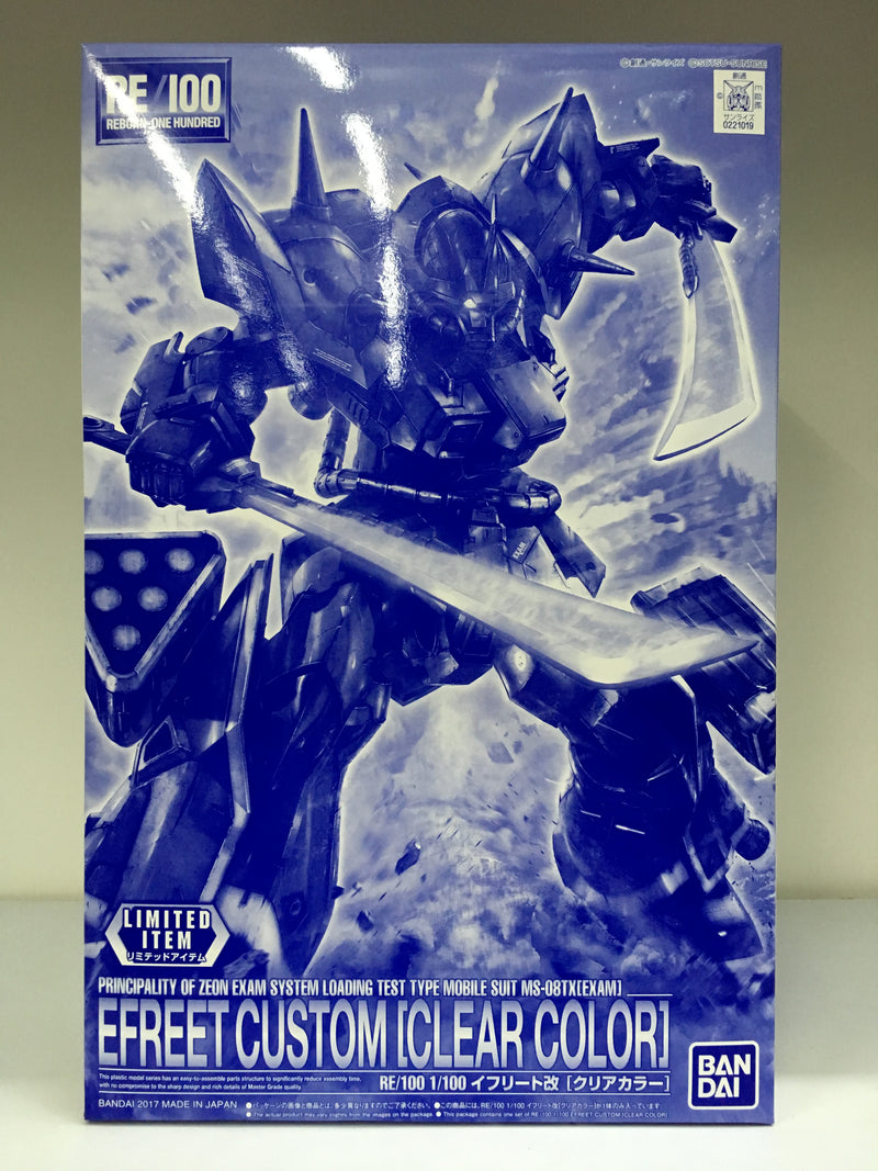 RE 1/100 Efreet Custom Clear Color Version Principality of Zeon Exam System Loading Test Type Mobile Suit MS-08TX [EXAM]