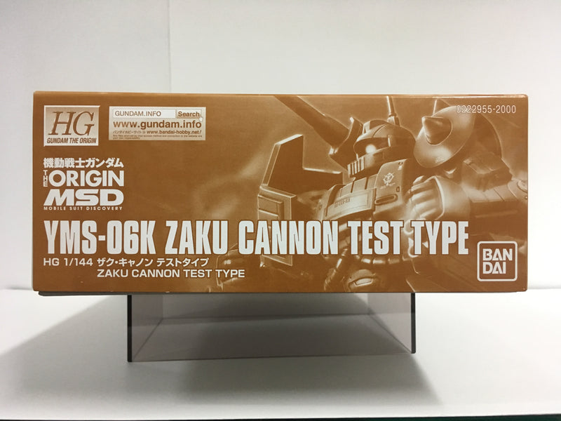 HGGTO 1/144 YMS-06K Zaku Cannon Test Type Principality of Zeon Prototype Mobile Suit