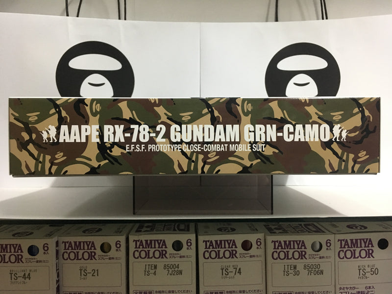 MG 1/100 Aape RX-78-2 Gundam Grn-Camo Version 3.0 E.F.S.F. Prototype Close-Combat Mobile Suit Aape By *A Bathing Ape Version