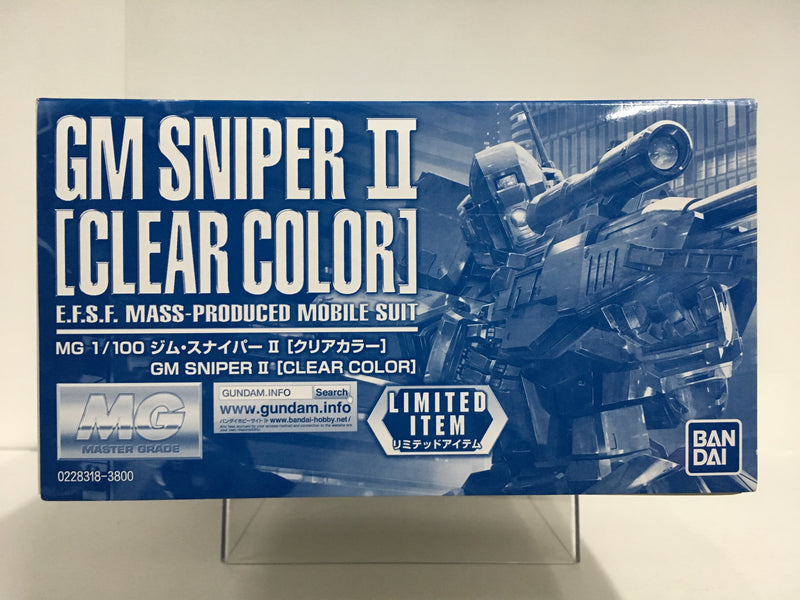 MG 1/100 RGM-79SP GM Sniper II Clear Color Version E.F.S.F. Mass-Produced Mobile Suit