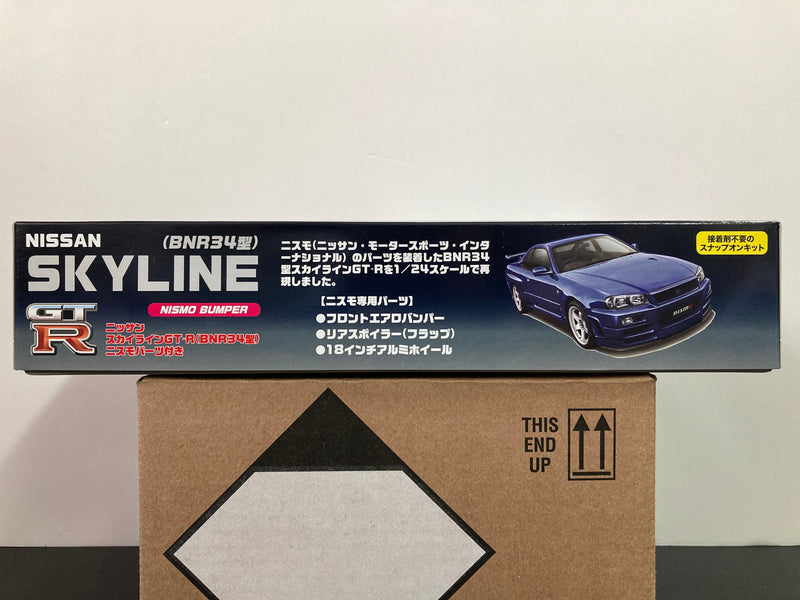ID-64 Nissan Skyline GT-R R34 BCR34 Nismo Front Bumper, Rear Spoiler & Wheels Version