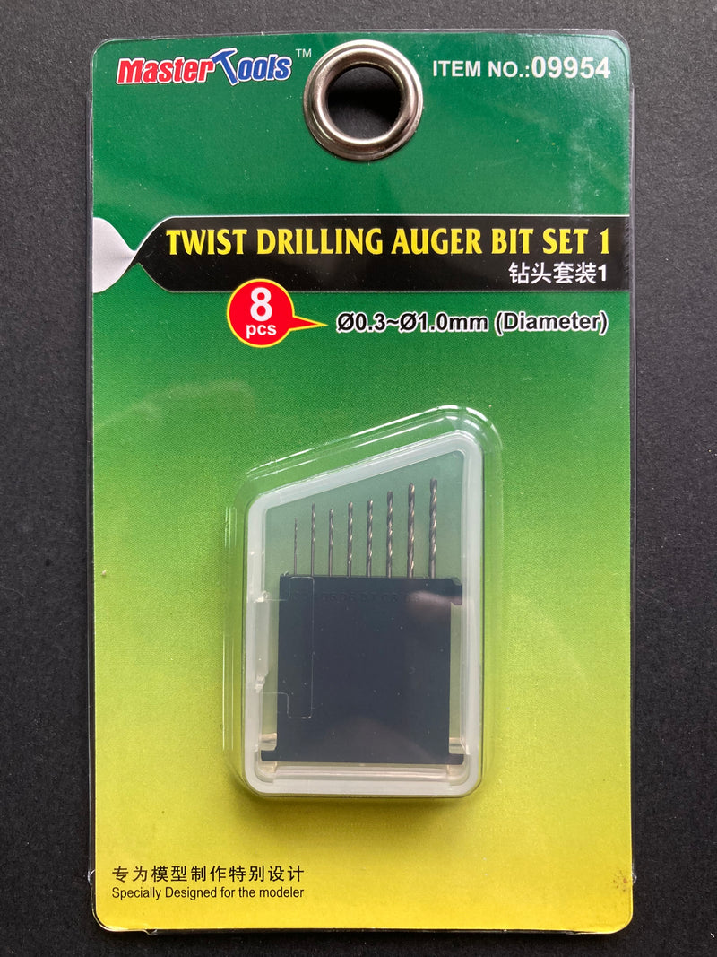 Master Tools - Twist Drilling Auger Bit Set 1  (⌀0.3 - ⌀1.0 mm, 8 pcs.) - 鑽頭套裝 1 [09954]