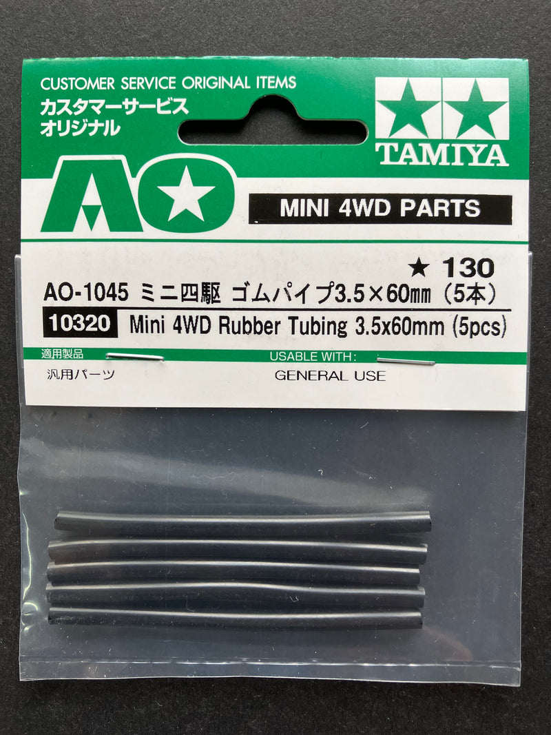 AO-1045 Mini 4WD Rubber Tubing 3.5 x 60 mm 5 pcs. [10320]