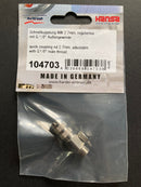 Harder & Steenbeck Quick Coupling with Adjustable Valve nd 2.7 mm x 1/8" 104703