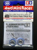 [15449] 17 mm Aluminum Rollers with Plastic Rings