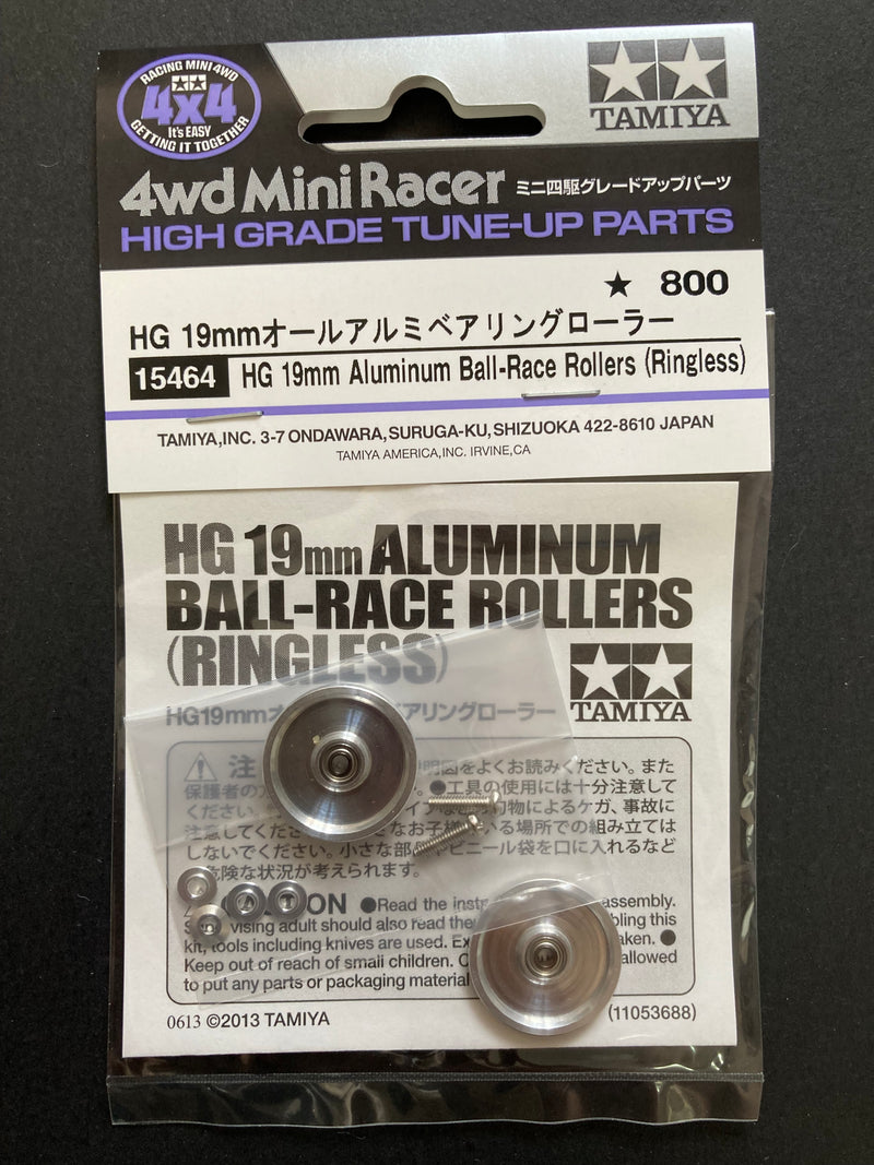 [15464] HG 19 mm Aluminum Ball-Race Rollers (Ringless)