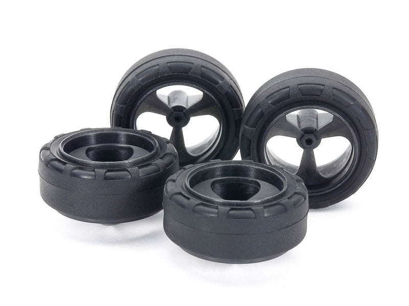 [15541] Small Diameter Low Friction Narrow Tires (24 mm) & Carbon Wheels (3-Spoke)