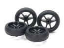 [15546] Large Diameter Low Friction Arched Tires (31 mm) & Carbon Wheels (V Spoke)
