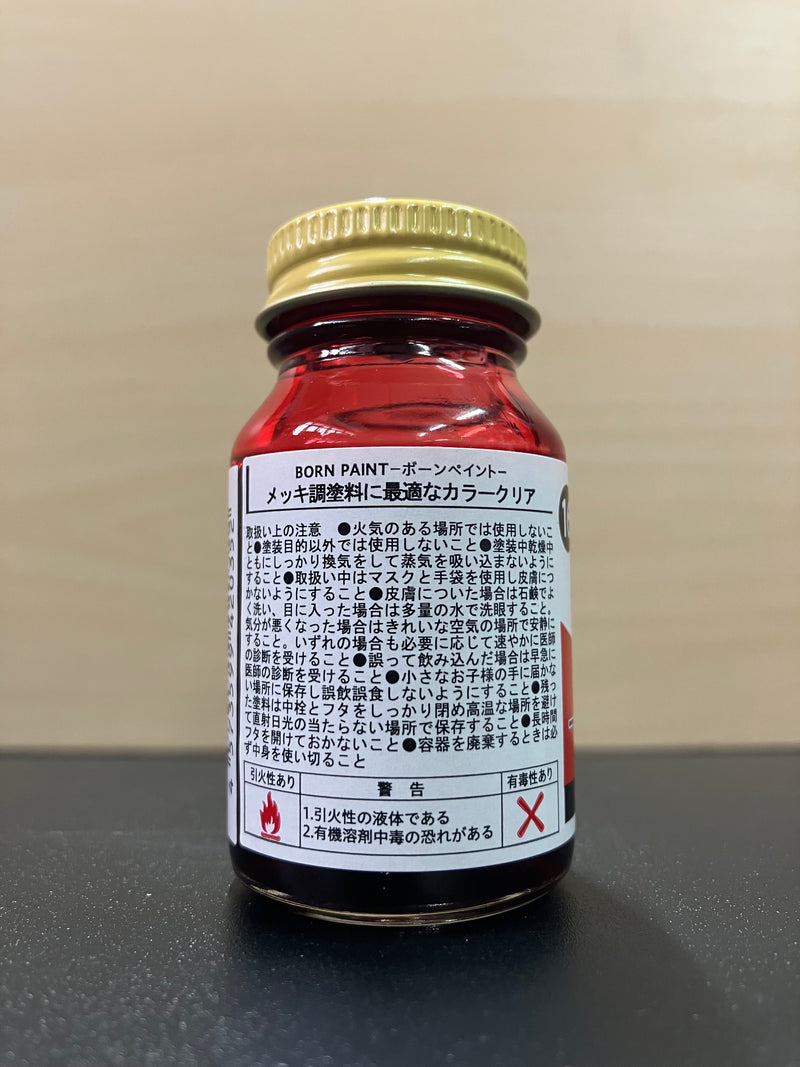 No. 16 Finish Color Clear Red [低侵蝕 - 亮光澤透明紅] (フィニッシュクリヤ レッド) 30 ml