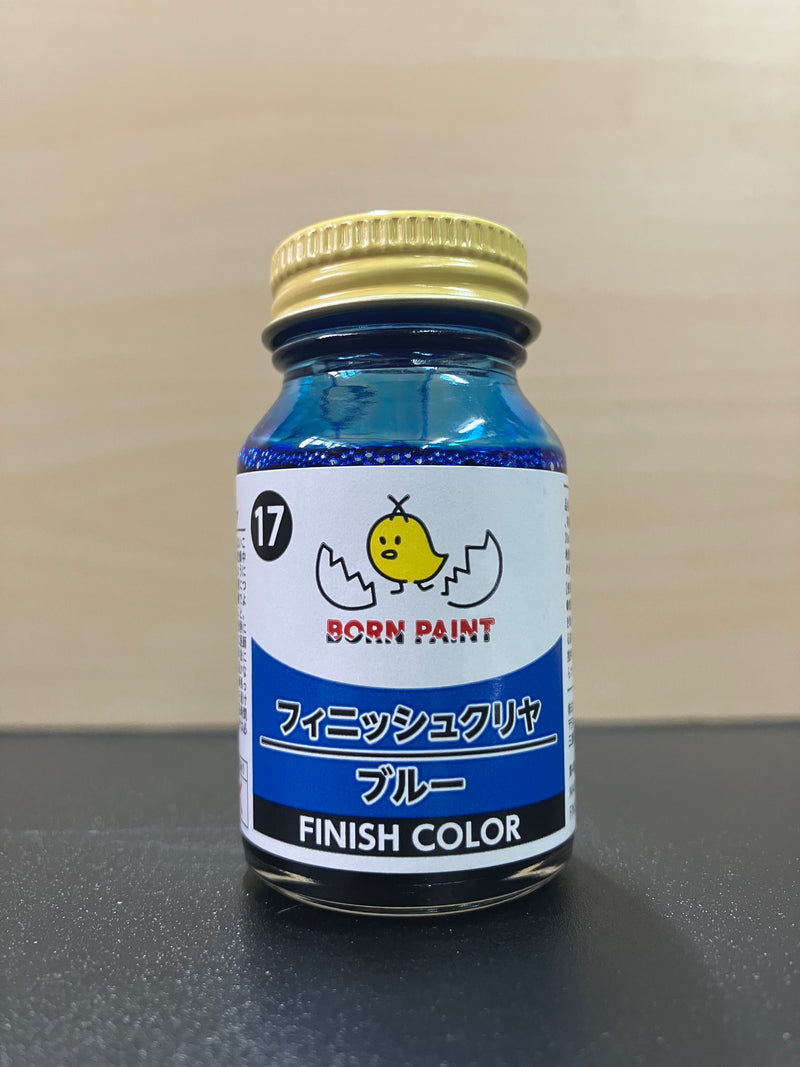 No. 17 Finish Color Clear Blue [低侵蝕 - 亮光澤透明藍] (フィニッシュクリヤ ブルー) 30 ml